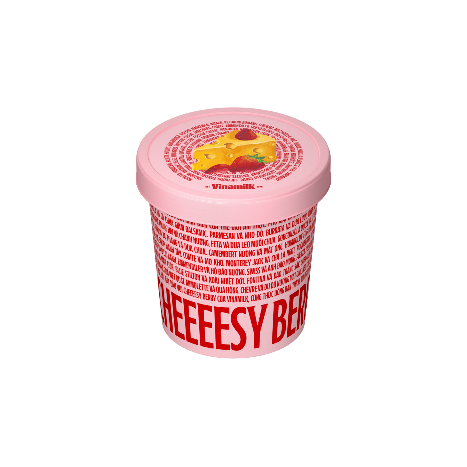 Kem hộp Vinamilk Gelato Phô Mai Dâu 400ml Thùng 4 hộp