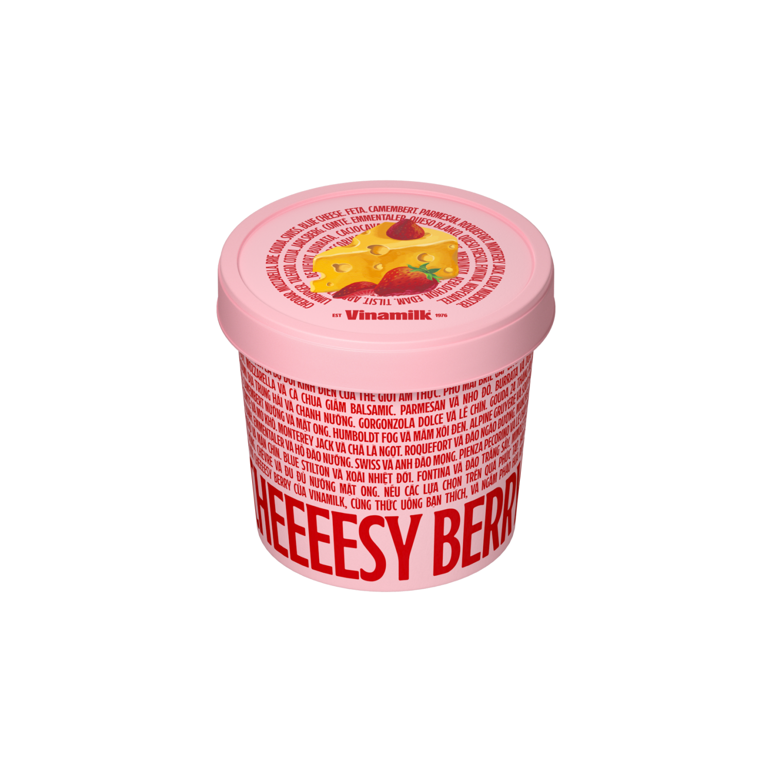 Kem hộp Vinamilk Gelato Phô Mai Dâu 90ml Thùng 12 hộp