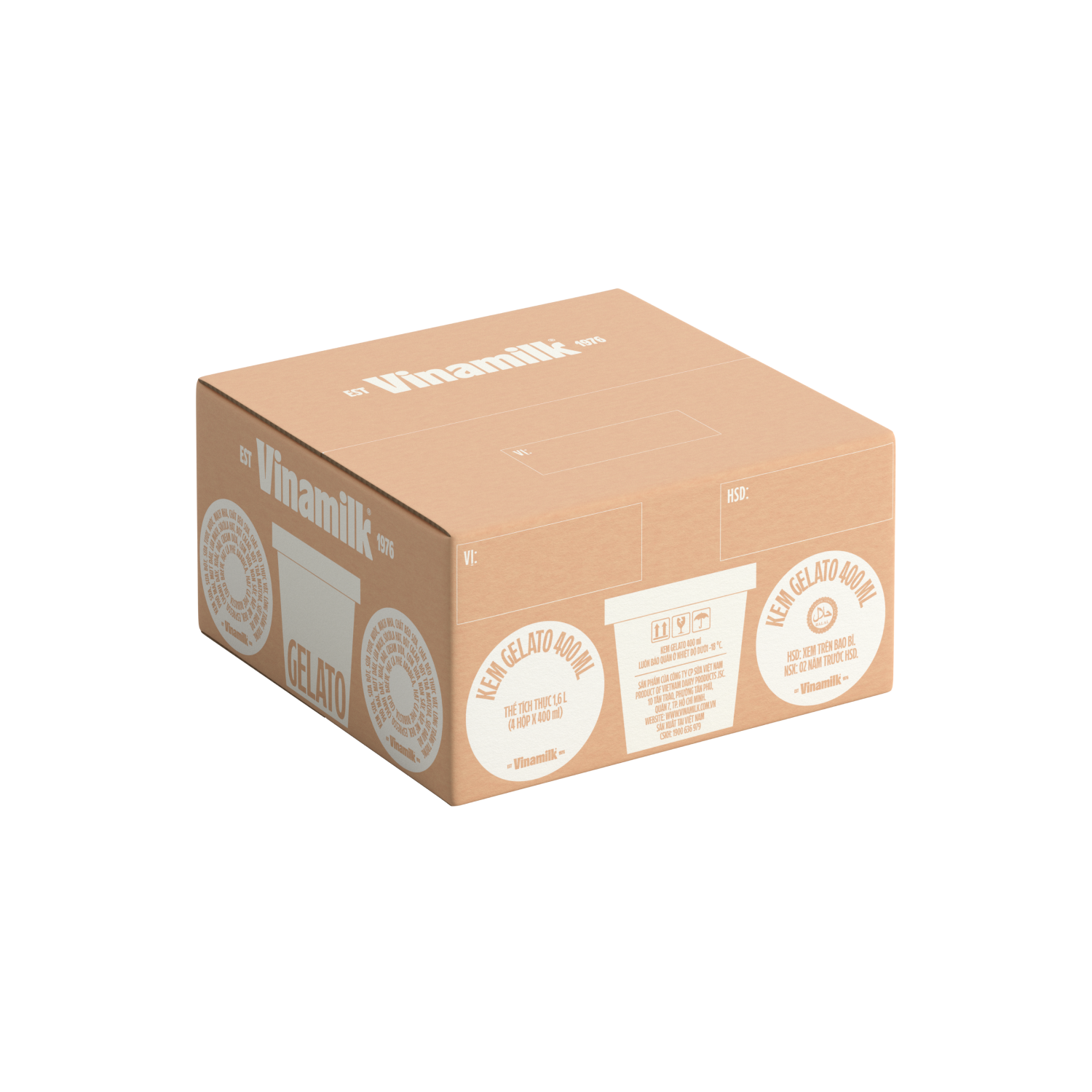 Kem hộp Vinamilk Gelato Matcha 400ml