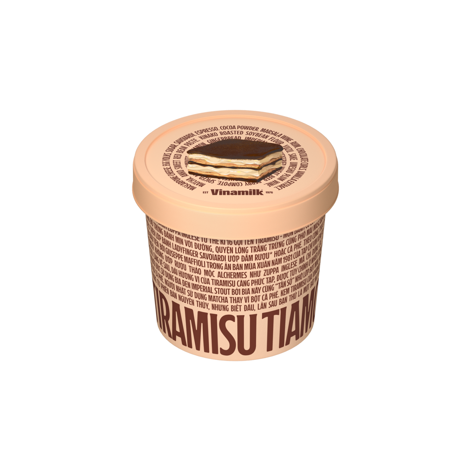 Kem hộp Vinamilk Gelato Hương Tiramisu 90ml Thùng 12 hộp