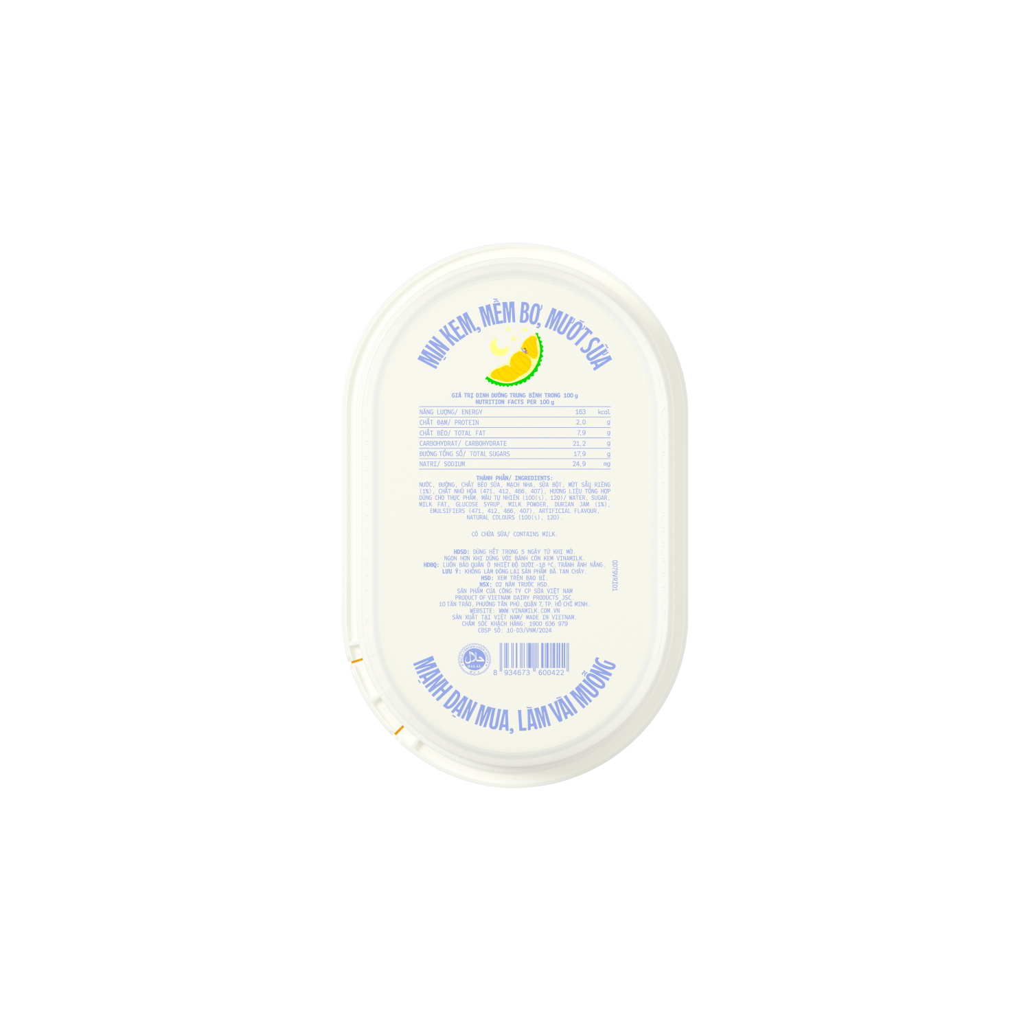 Kem hộp Vinamilk Sầu riêng 400ml