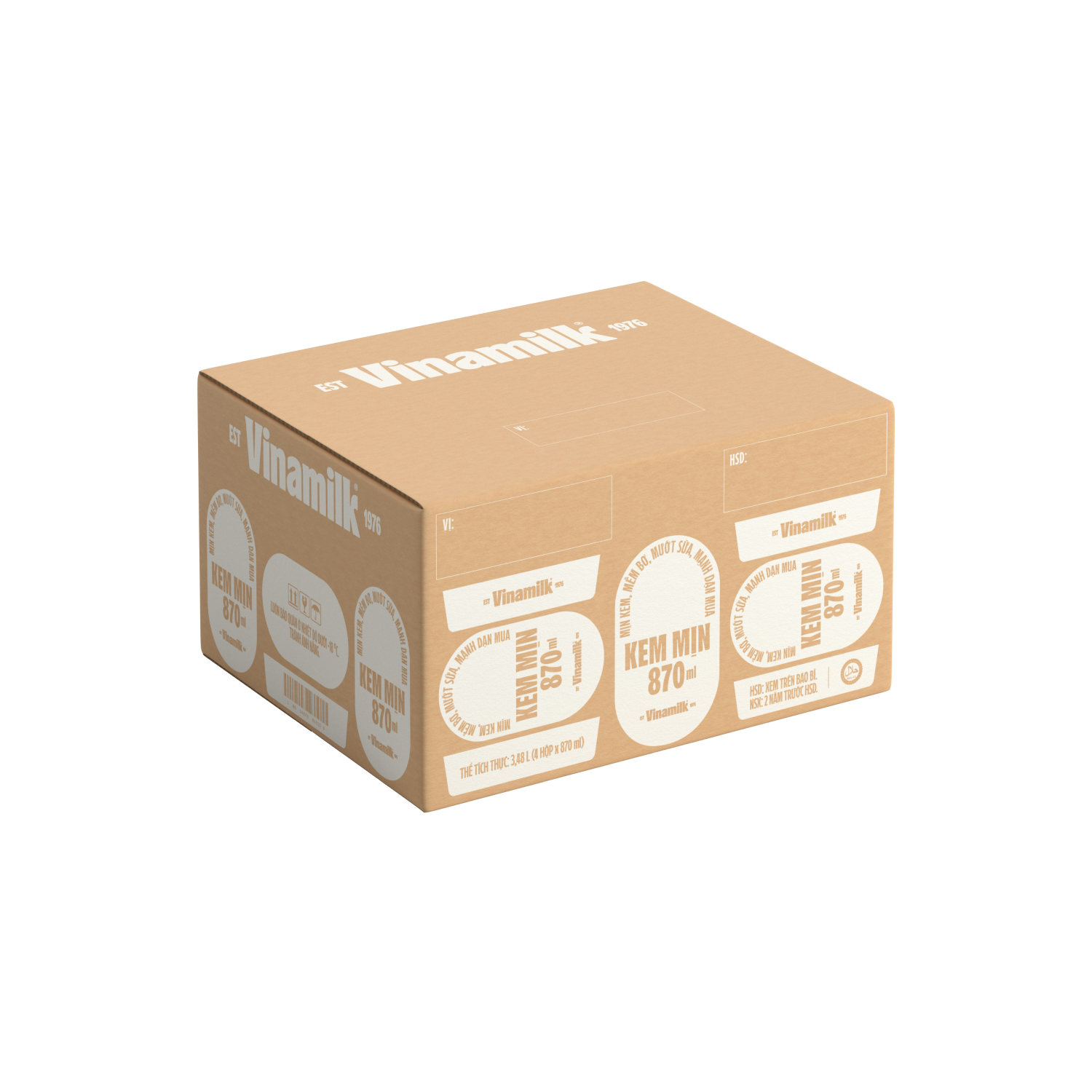 Kem hộp Vinamilk Dừa 870ml