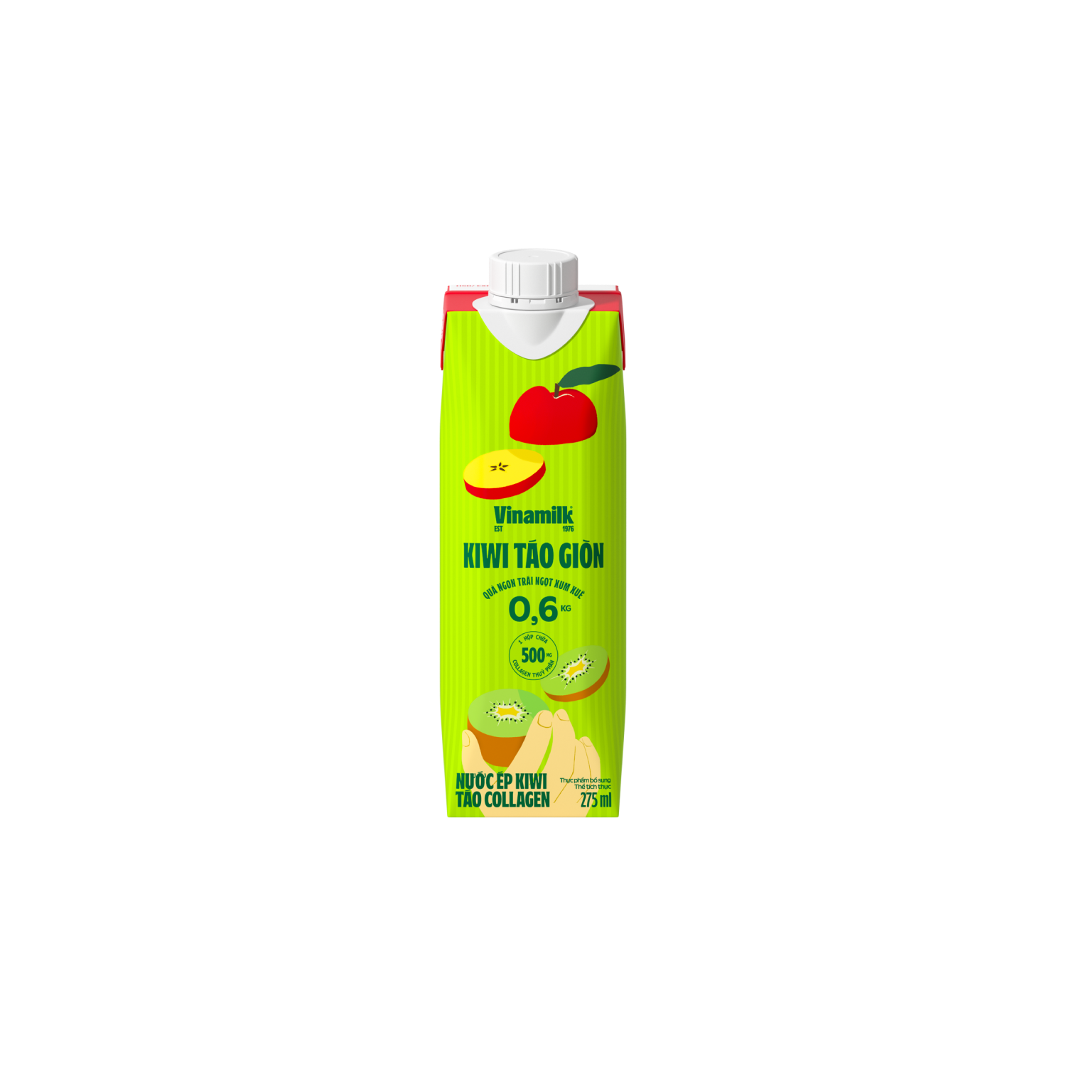 Nước ép Vinamilk Kiwi Táo Collagen 275ml