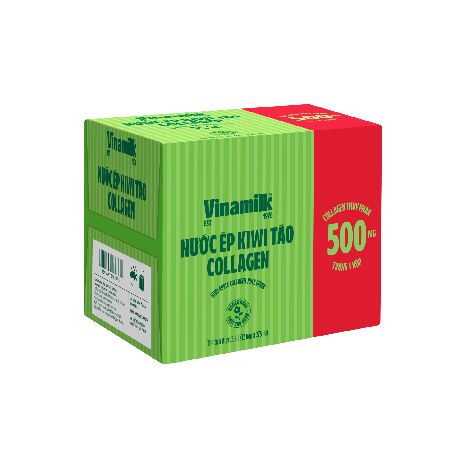 Nước ép Vinamilk Kiwi Táo Collagen 275ml