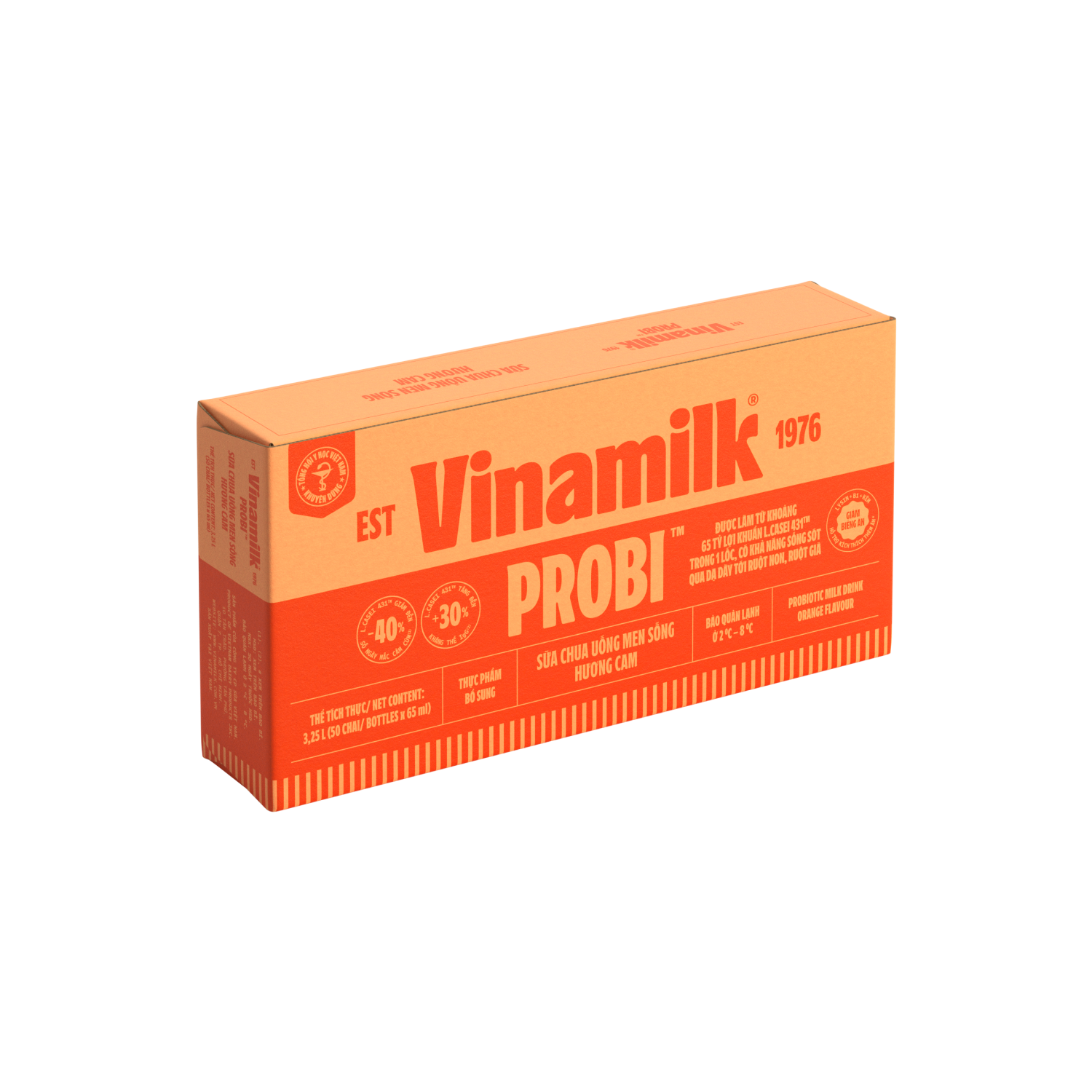 Sữa chua uống men sống Probi Hương Cam 65ml