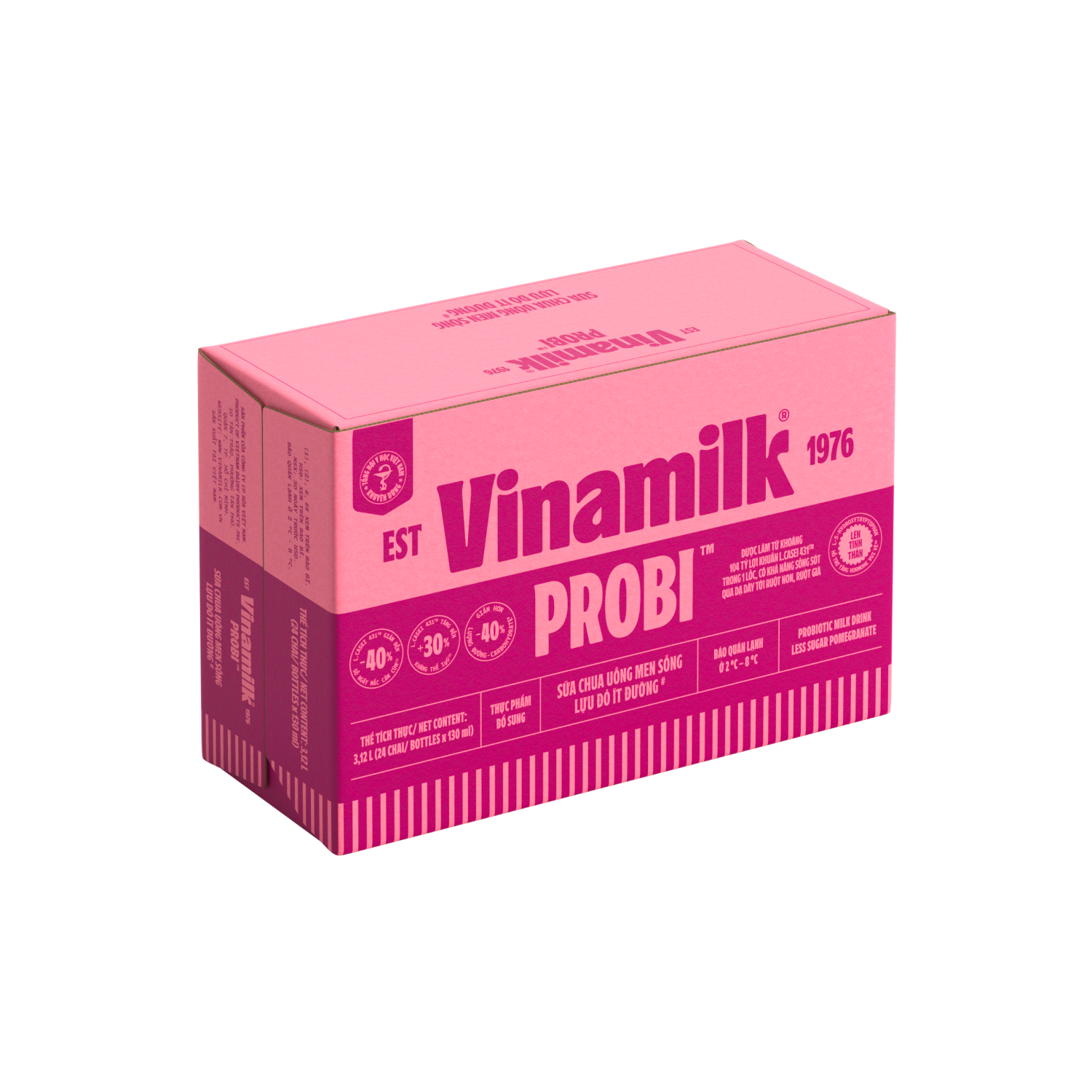 Sữa chua uống men sống Probi Lựu Đỏ ít đường 130ml