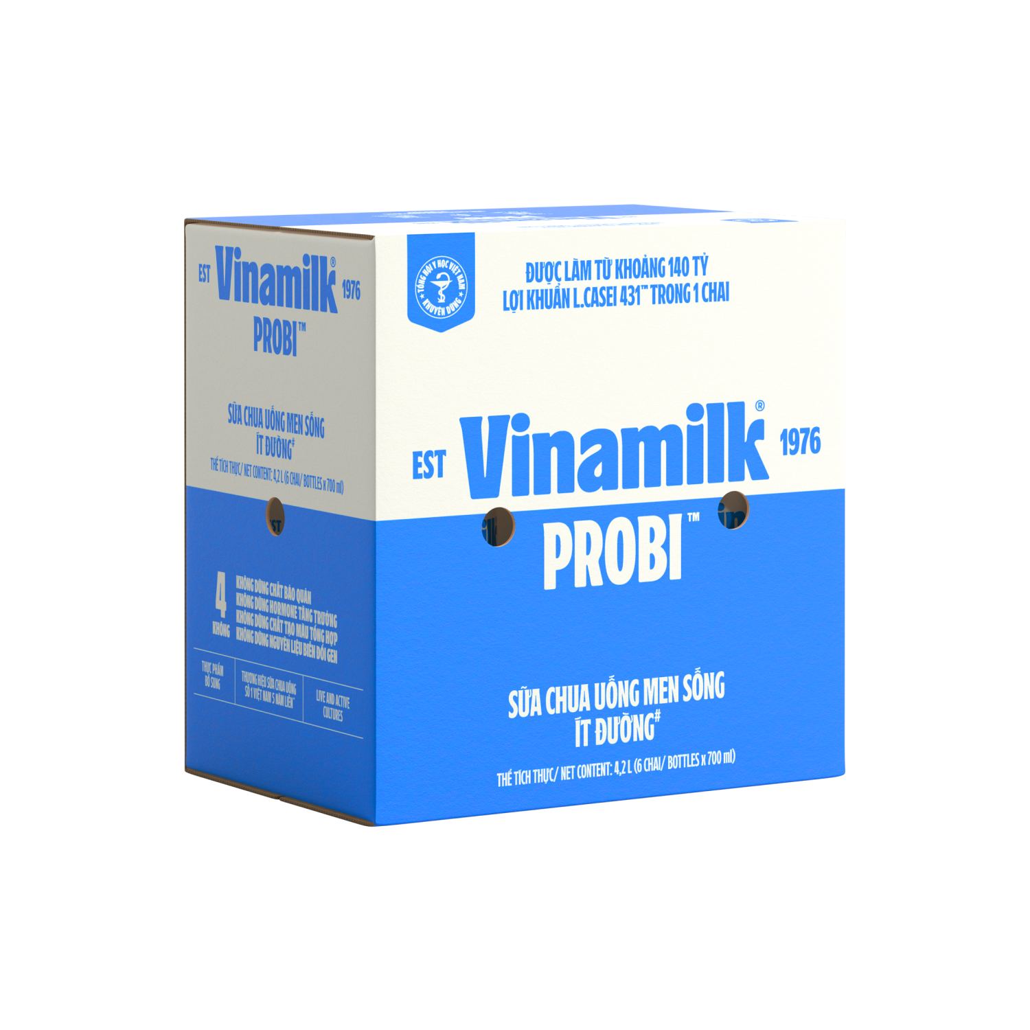 Sữa chua uống men sống Probi Ít Đường 700ml