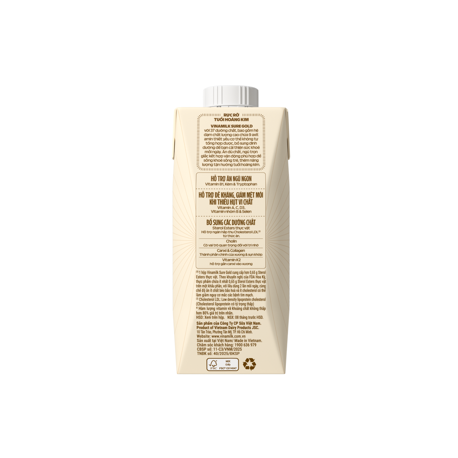 Sữa bột cho người lớn tuổi Sure Gold pha sẵn 237ml