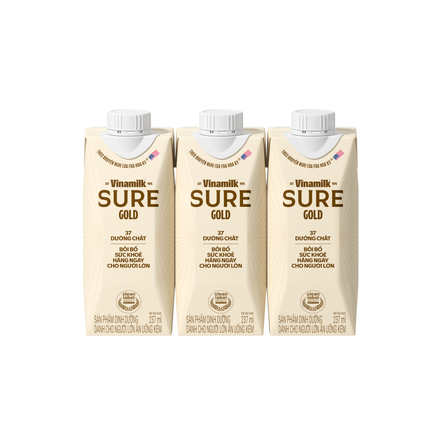 Sữa bột cho người lớn tuổi Sure Gold pha sẵn 237ml