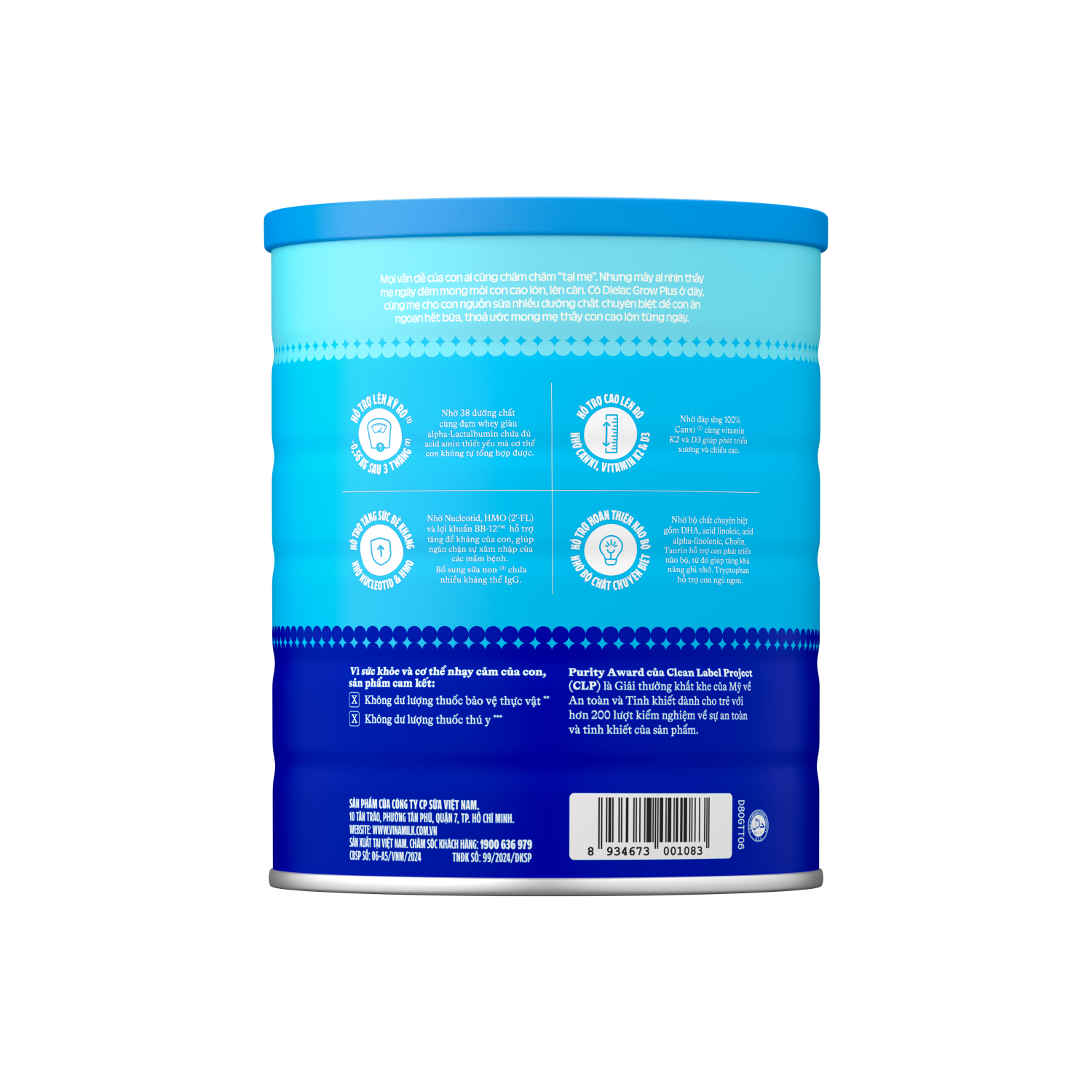 Infant Formula Dielac Grow Plus 2+ (2–10 Years) 1,4kg