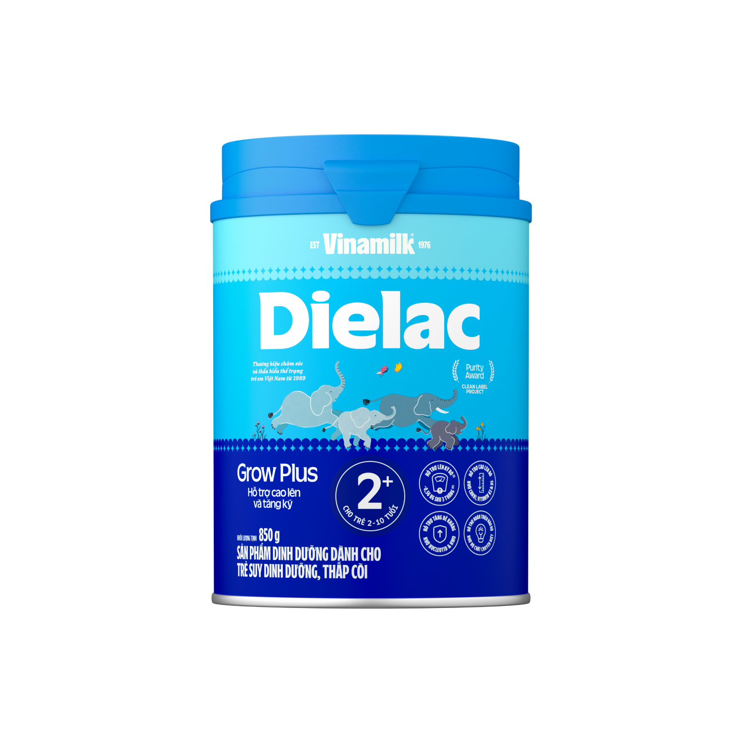 Infant Formula Dielac Grow Plus 2+ (2–10 Years) 850g