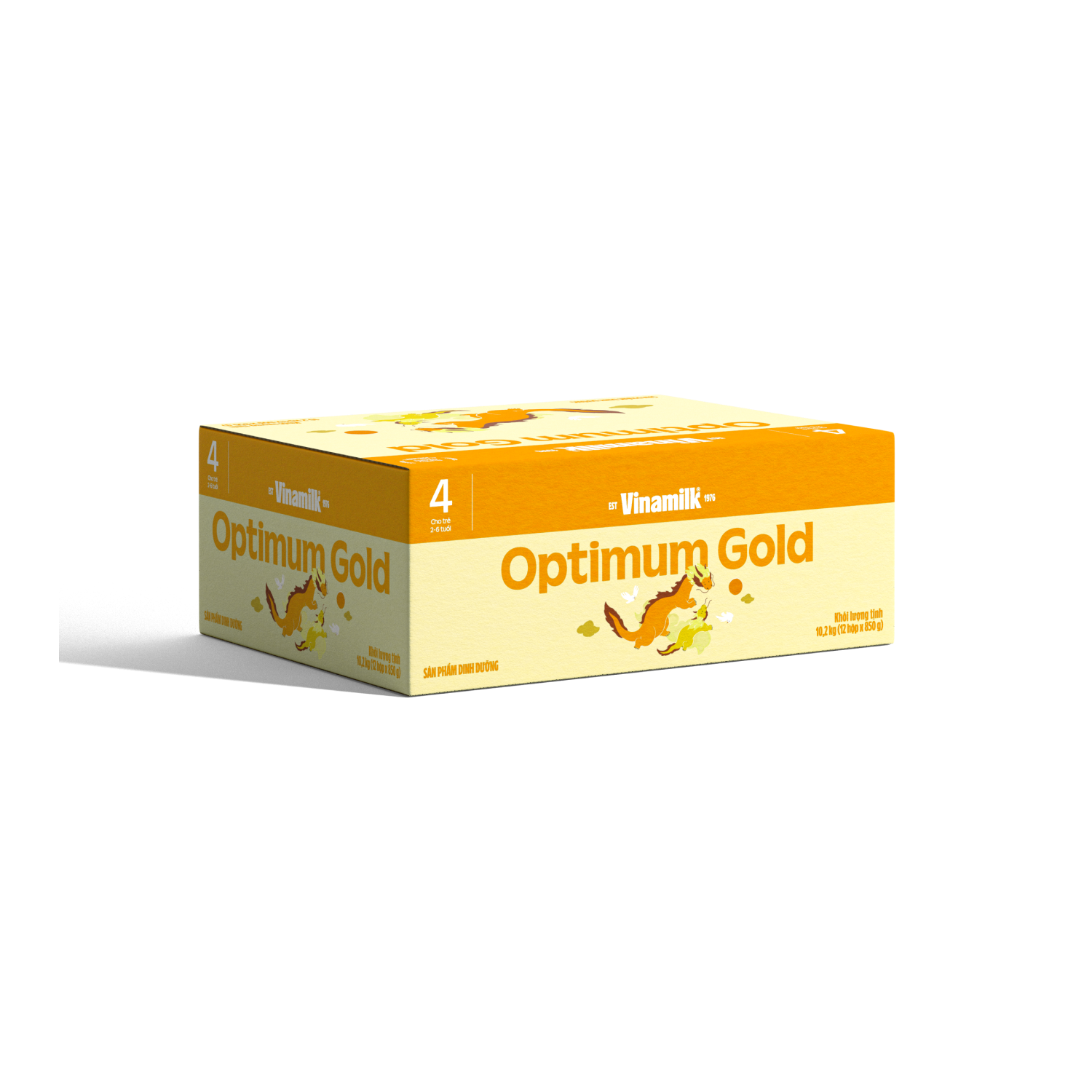 Sữa bột trẻ em Optimum Gold 4 (2-6 tuổi) 850g