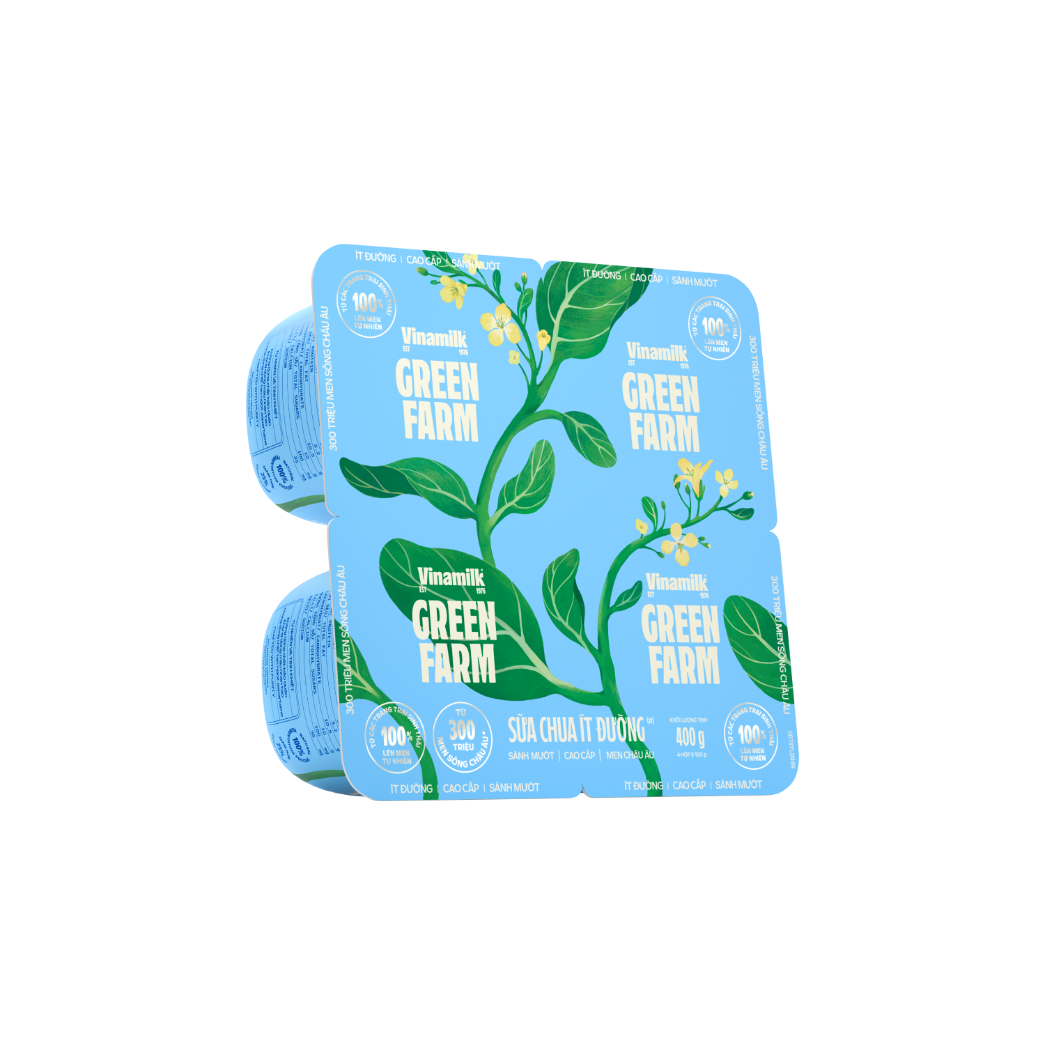 Sữa chua ăn Green Farm Ít đường 100g