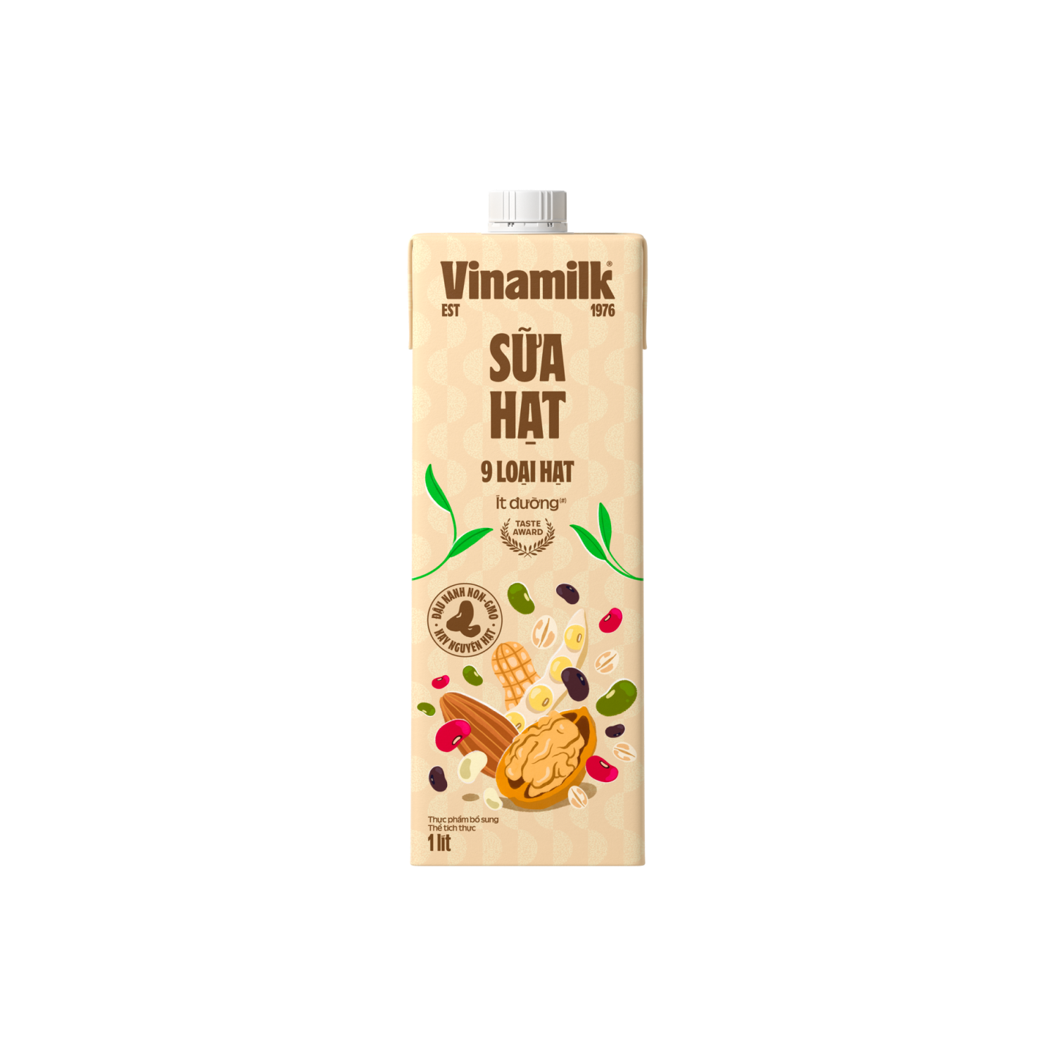 Sữa hạt Vinamilk 9 loại hạt ít đường 1L