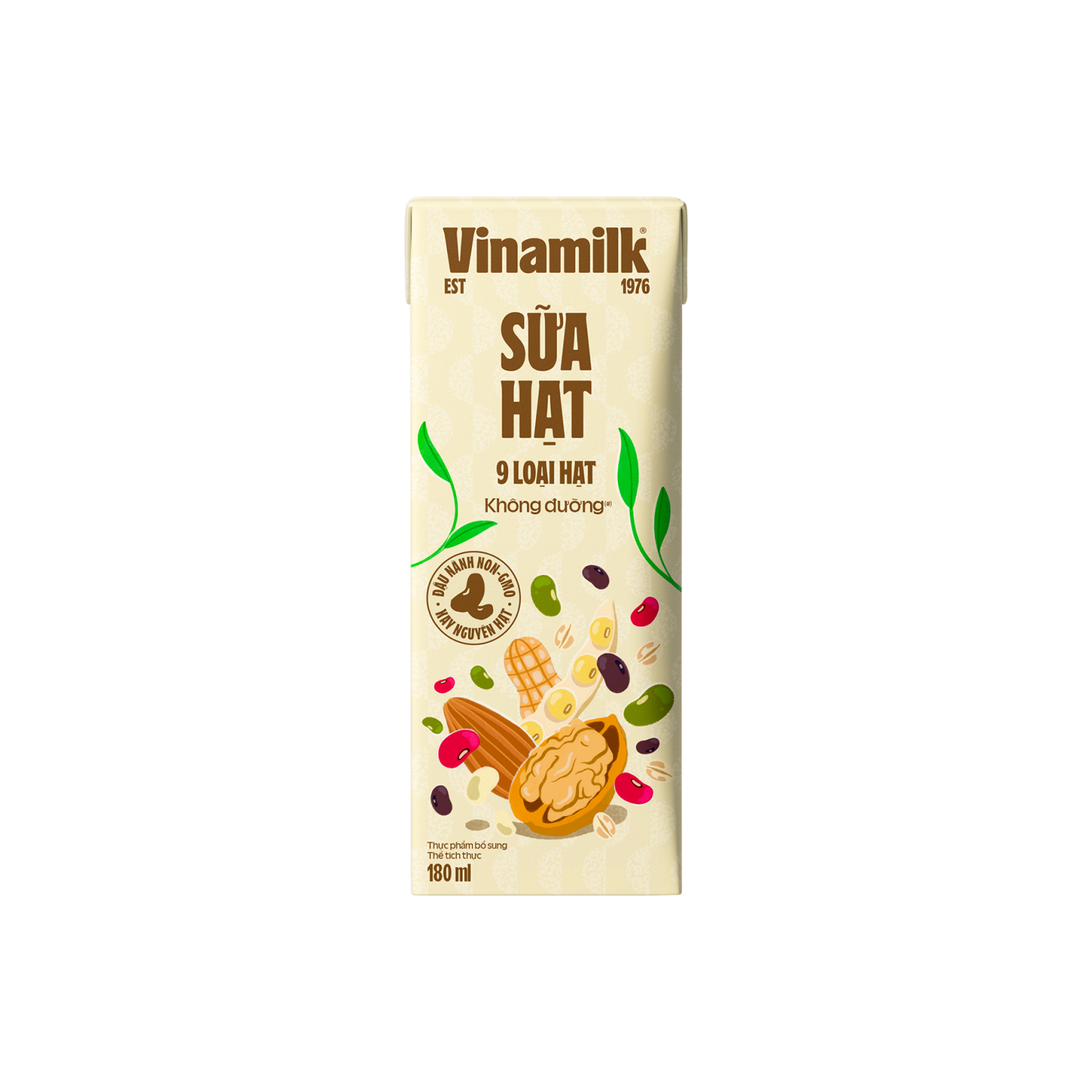 Sữa hạt Vinamilk 9 loại hạt không đường 180ml