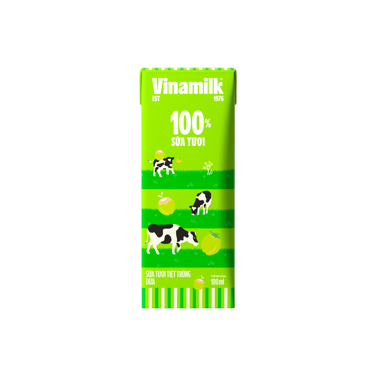 Sữa tươi tiệt trùng 100% Dừa 180ml