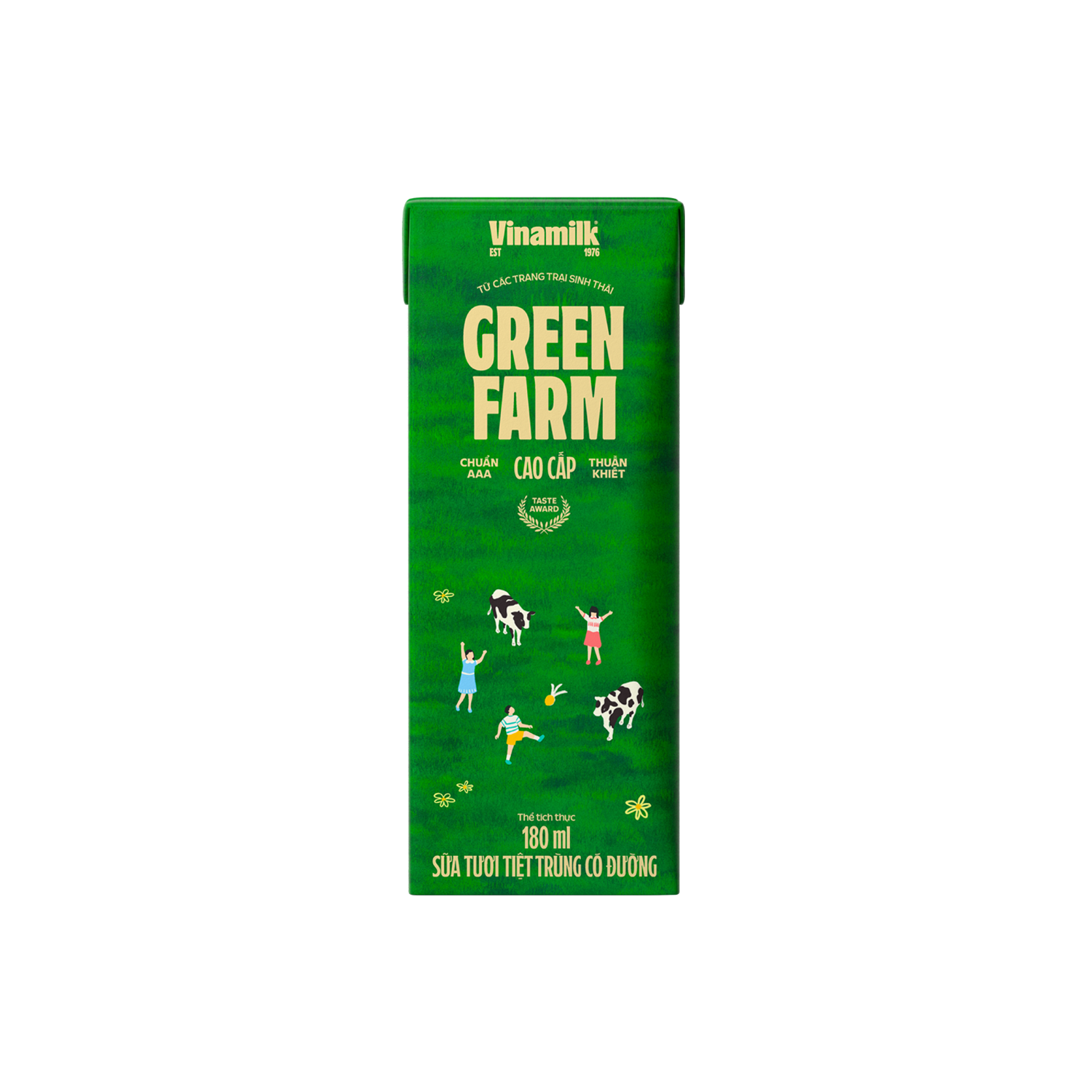 Sữa tươi tiệt trùng Green Farm Có đường 180ml