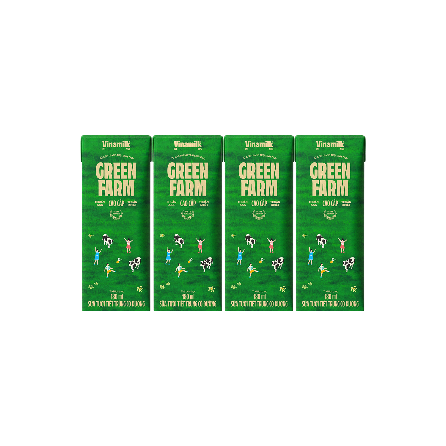 Sữa tươi tiệt trùng Green Farm Có đường 180ml