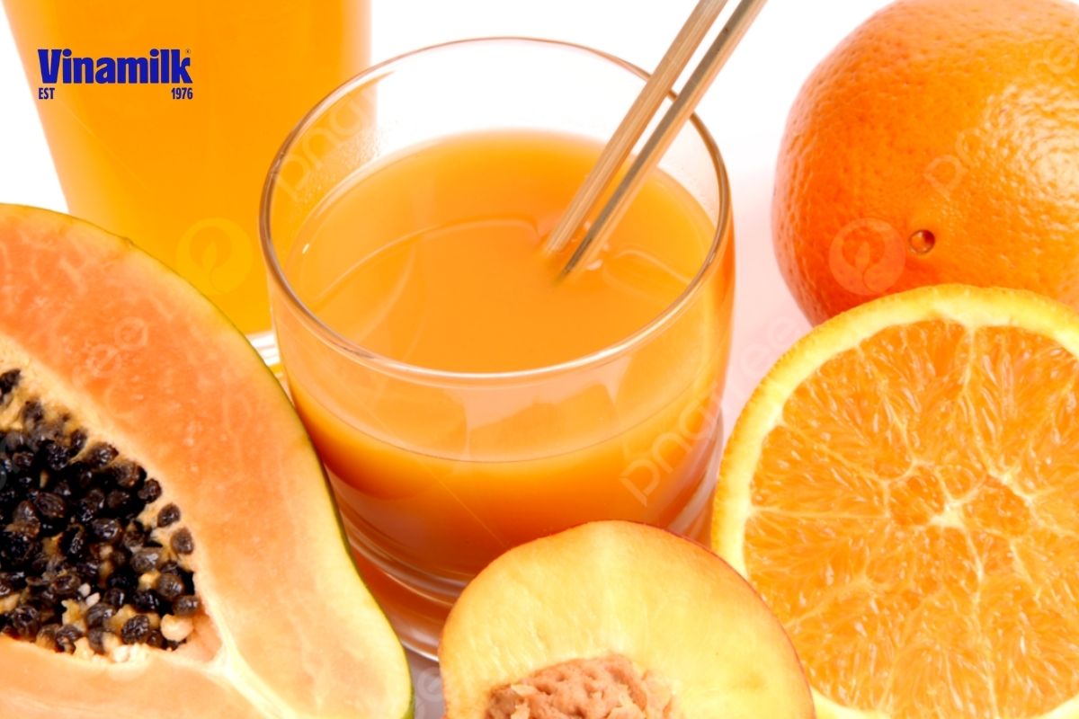 Nước ép đu đủ và cam