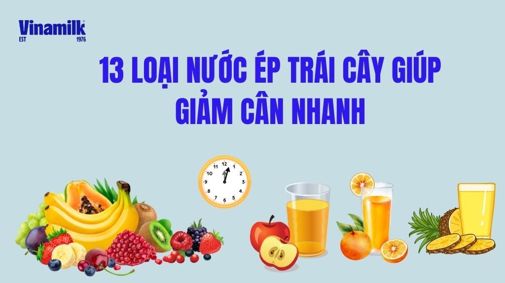 nước ép trái cây giúp giảm cân