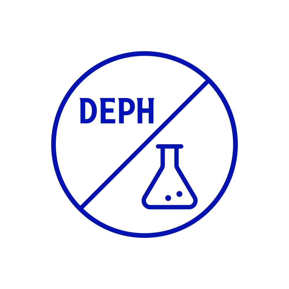 <p>KHÔNG sử dụng hóa chất DEPH​</p>